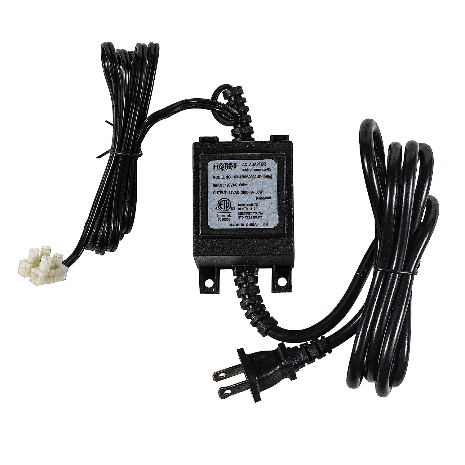HQRP Transformer AC 120V to AC 12V 3A 36W Rainproof Power Supply ...