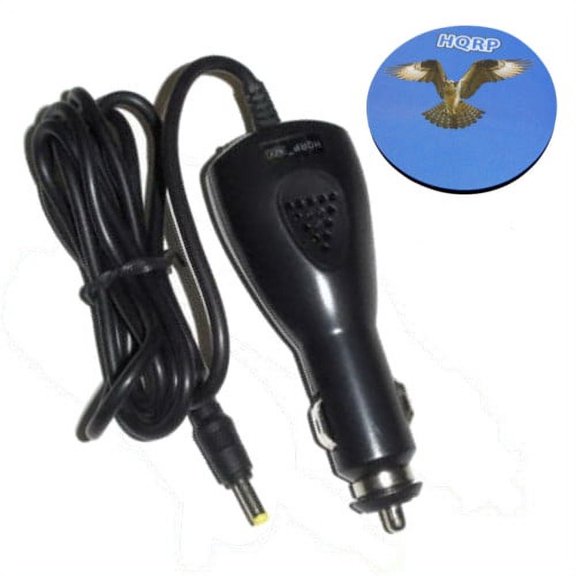 HQRP Travel Car Charger / 12V DC Adapter compatible with Toshiba Thrive AT100-004 / AT100-100 / AT100-K01B Android Tablet PC + HQRP Coaster