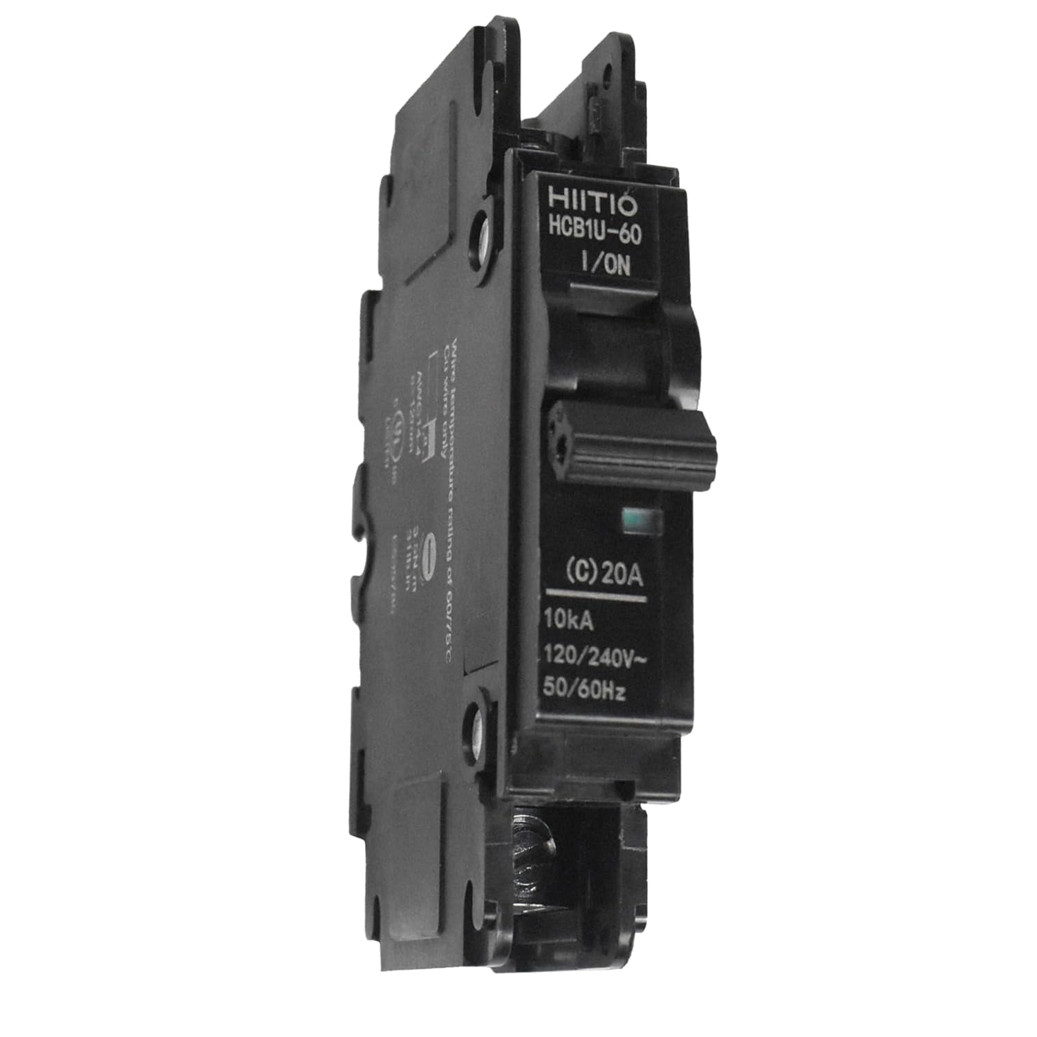 HQRP UL 489 Miniature Circuit Breaker, HCB1U-60C20/1 Series, 1 Pole Breaker, 120/240V AC, 20A
