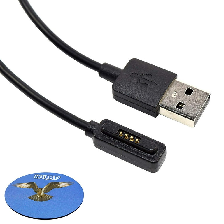 HQRP USB Charging Cable for ASUS ZenWatch 2 WI501Q WI502Q Smartwatch ZenWatch2 WI502Q SL BD Q WI501Q 2J GB2 Smart Watch Charger Cord Wire Clip Dock