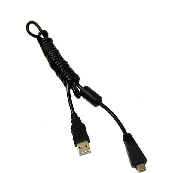 HQRP USB Data Cable Cord for Sony Cyber-Shot DSC-T110, DSC-T99, DSC-H70 Digital Camera