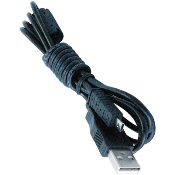 HQRP USB Data Transfer Cable for Sony Cyber-shot DSC-W620, DSC-W320, DSC-S950, DSC-W800, DSC-W810, DSC-W830 Digital Camera Cord
