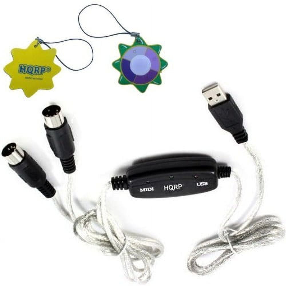 HQRP USB INOUT MIDI Interface Cable Converter PC to Music Keyboard