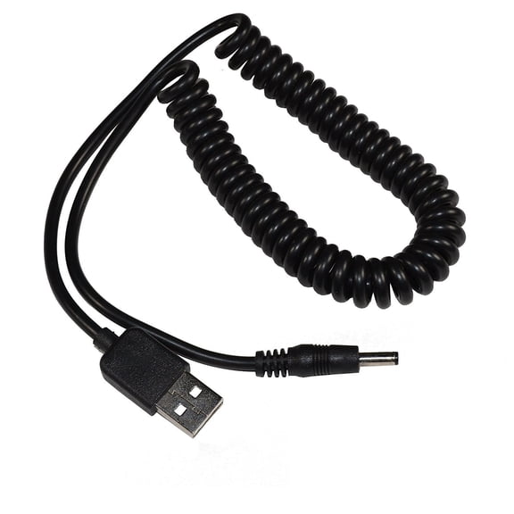 HQRP USB to DC 5V Cable 3.5mm x 1.35mm Plug for USB HUB, Radio, Wireless Speaker, Tablet PC, Headphone Amplifier Cord Lead Wire