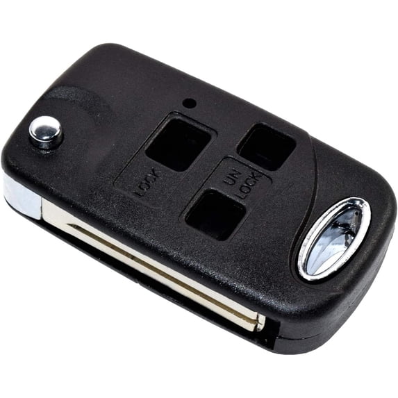 HQRP Upgrade Remote Flip Folding Key Fob Shell Case Keyless Entry W/ 3 Buttons for Lexus RX300 RX330 RX350