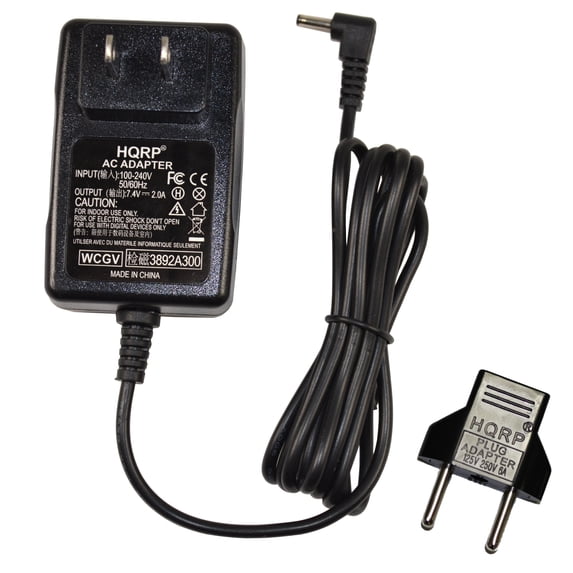 HQRP Wall AC Power Adapter for Canon PowerShot S3 IS / S3IS / S-3 IS Digital Camera + HQRP Euro Plug Adapter