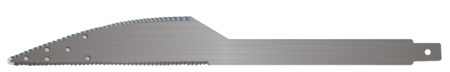 HQS177 Quarter and Corner Glass Blade | Narrow Passenger 1-3/8" x 12 | Precision Cutting Tool for Automotive Glass Removal | Ideal for Quarter Glass and Sharp Corner Cuts | Flexible Blade Design