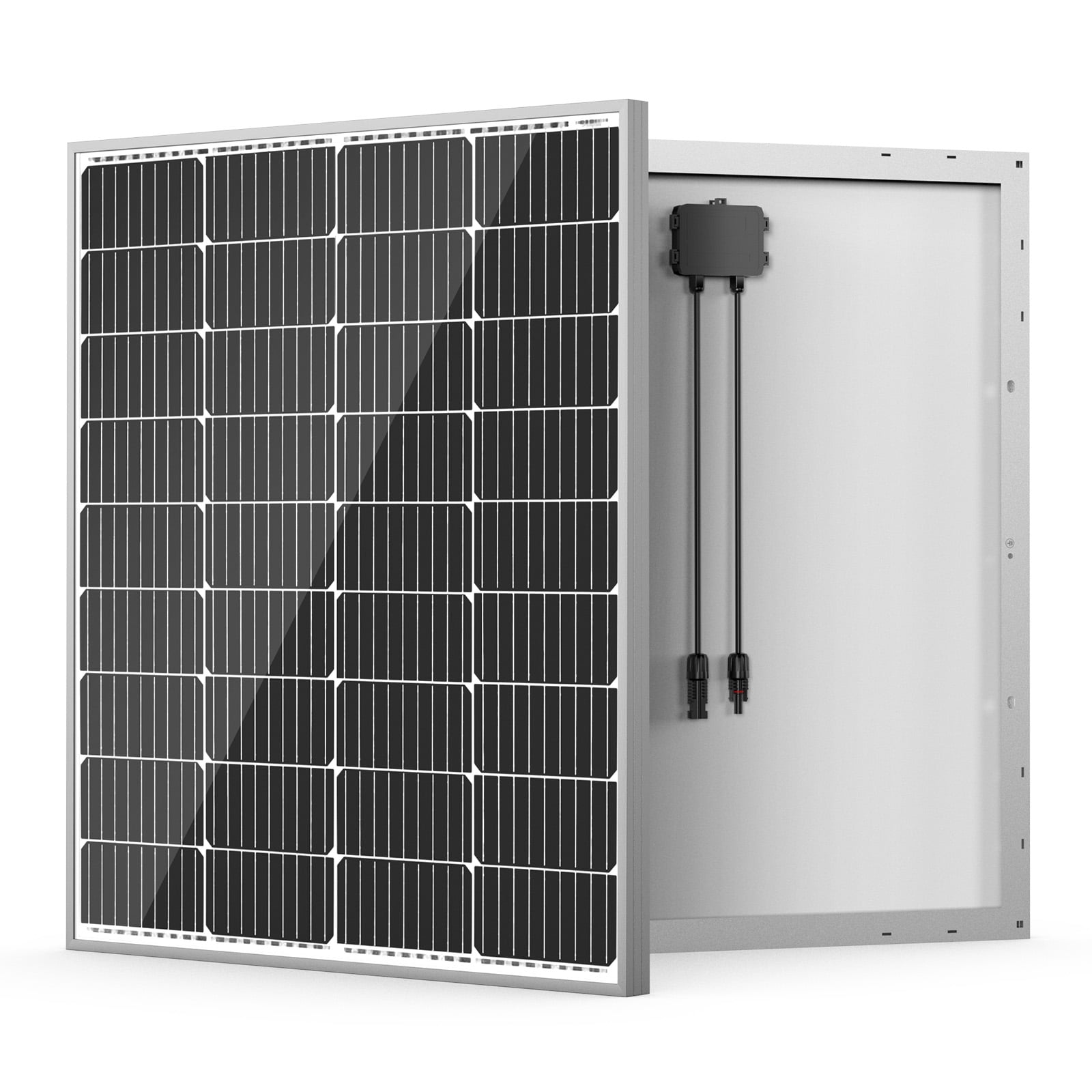 TSP 100W 12 Volt Solar Panel, IP68 Waterproof, 25% High-Efficiency, Pre-drilled Holes Design, Ideal for RV, Marine, Off-Grid System