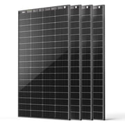 HQST N-Type 16BB 200 Watt Bifacial Solar Panel 4Pack, with 25% Efficiency, Grade A+ Cells, IP65 Rating for RV, Trailer, Marine, Home Rooftop, Farm, Off Grid