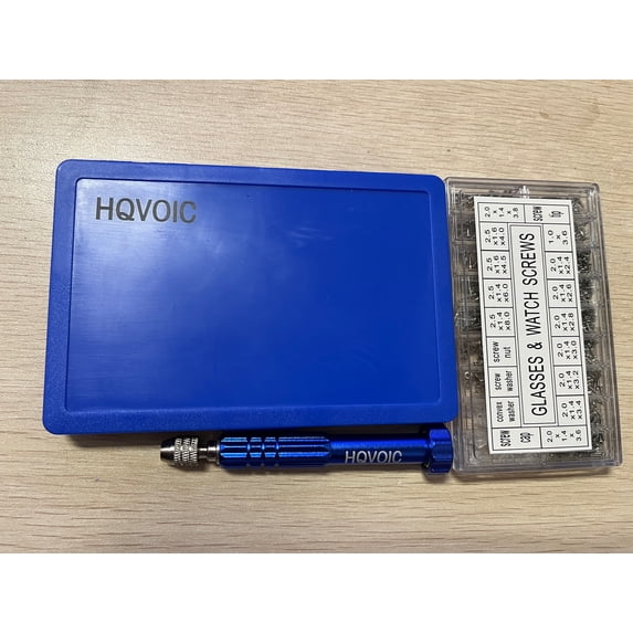 HQVOIC Upgrade Version Glasses Repair Kit with Precison Screwdriver Set, Screw, Nose Pads, Tweezers