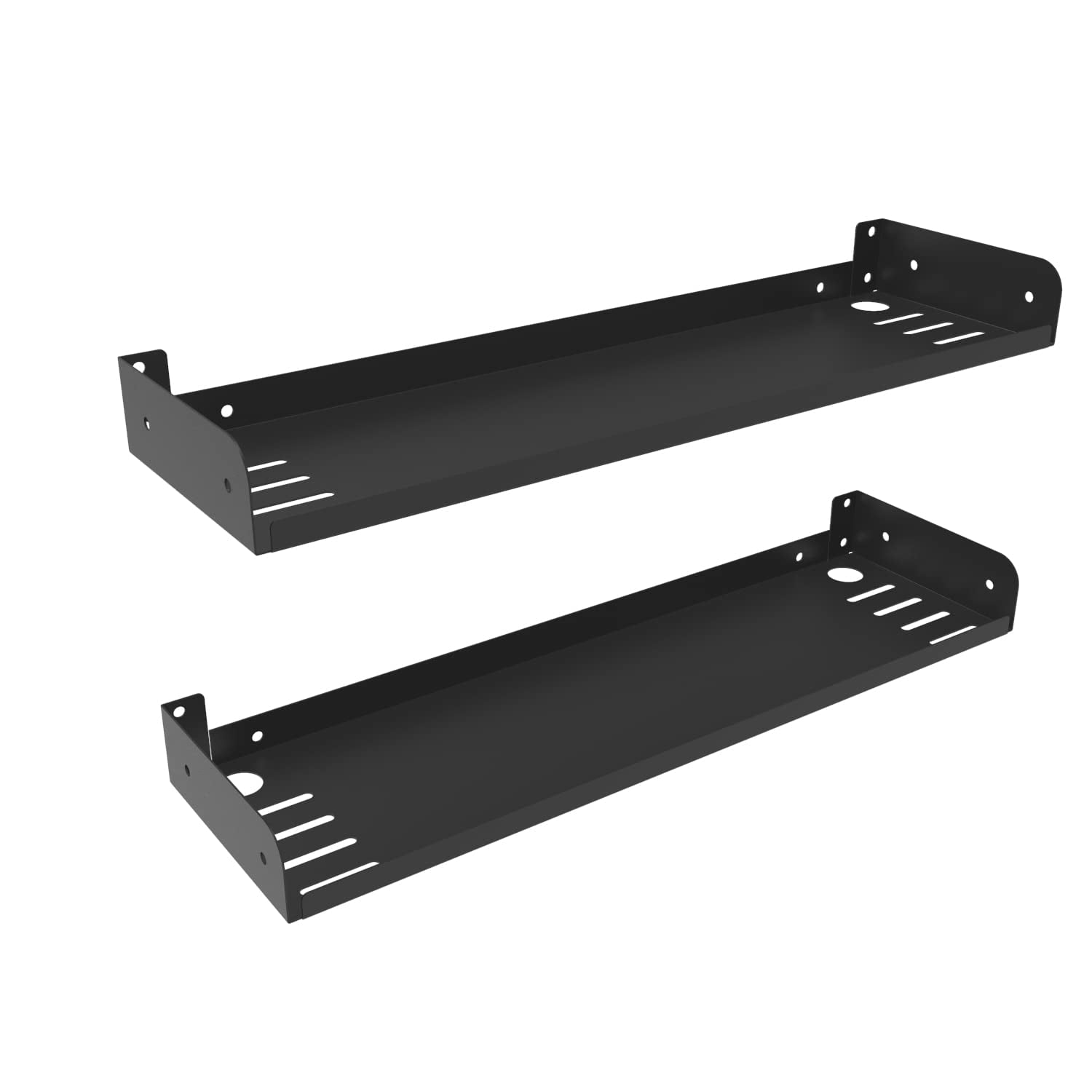 HQYing Steel 2 Pack of Floating Shelves,Metal Display Wall Mount Shelf