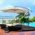 thumbnail image 1 of HQZX 4pcs Cantilever Offset Patio Market Stand,U Locking Shape Weights Water,Umbrella Square Base, 1 of 7