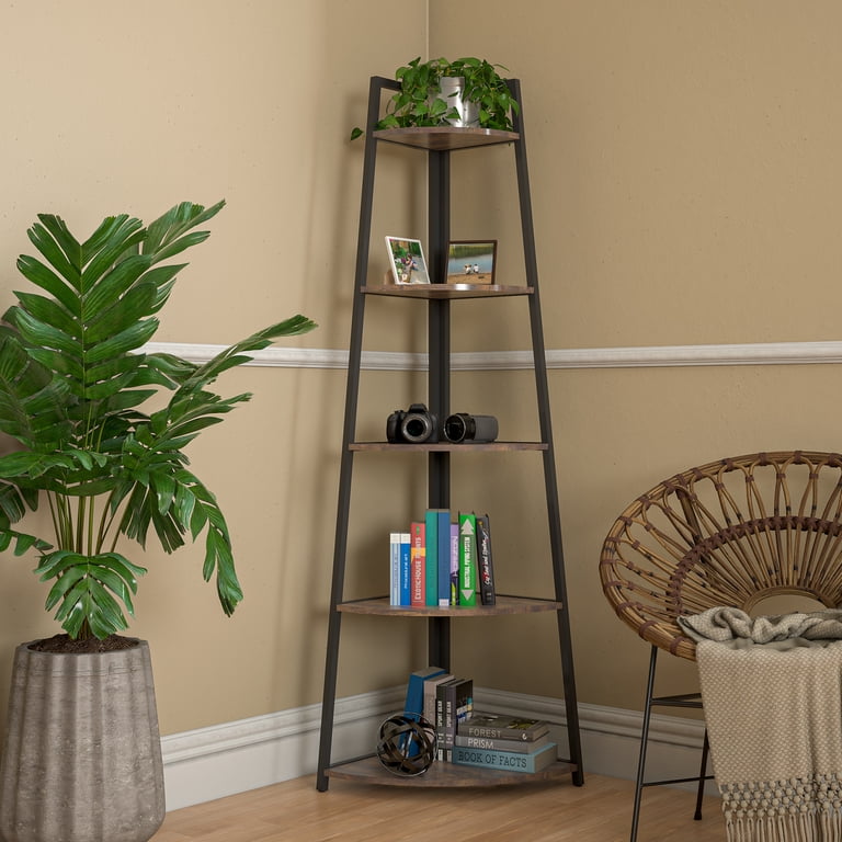 HQZX 5 Tier Corner Shelf,Multipurpose Display Organizer Storage