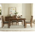 thumbnail image 1 of HQZX 60"Dining Table for 6 Person,Retro Kitchen Table,with Solid Wood Legs，Walnut, 1 of 8