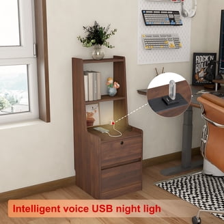 HQZX 2-Drawer Nightstands & Bedside Tables | Walmart - Walmart.com