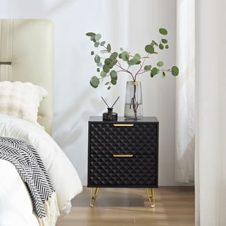 HQZX 2-Drawer Nightstands & Bedside Tables | Walmart - Walmart.com