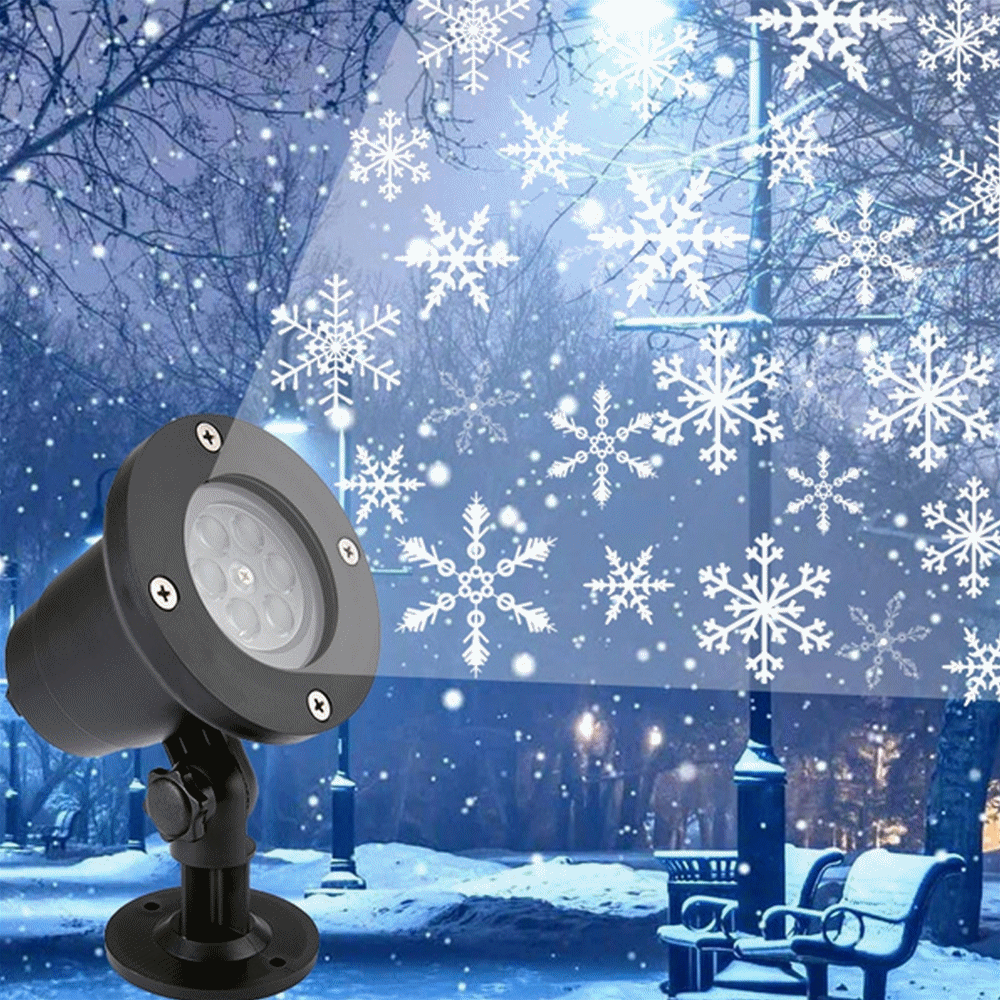 HQZY Christmas Snowflake Projector Lights, Snowfall Indoor&Outdoor