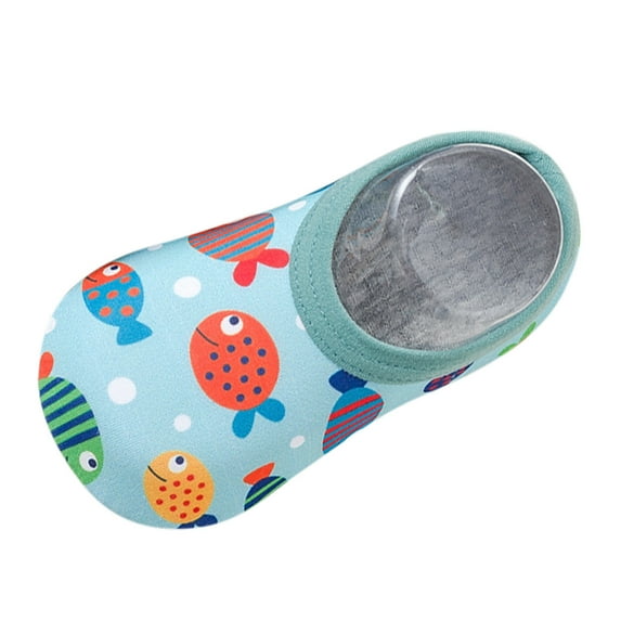 HQiJIAN Cartoon Swim Shoes Water Non- Girls Shoes Socks Boys Baby Barefoot Aqua Kids Baby Shoes,Blue Sizes 11.5 Little Kid