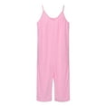 thumbnail image 1 of HQiJIAN Girls' Jumpsuits Girls Fashion Solid Casual Romper Sleeveless Long Pants Jumpsuit With Side Pockets,Sizes 12-13 Years, 1 of 6