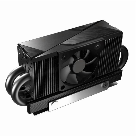 HR-10 2280 Pro Black M.2 Solid State Drive AG Heat Pipe Heat Sink Radiator M.2 SSD Cooler Gasket with Thermal Pad