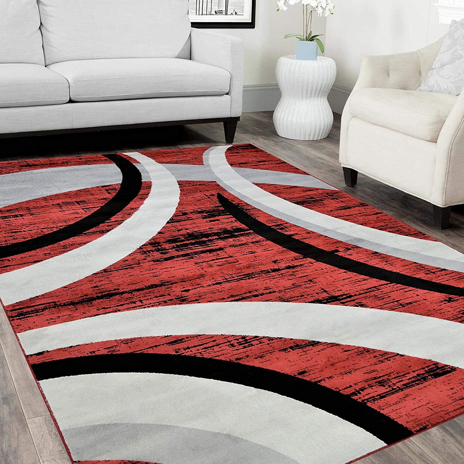 HR Square Pattern Area Rug 8x10 [7'.5