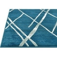 thumbnail image 1 of HR HANDCRAFT RUGS HR Modern Geometric Diamond Pattern Contemporary Abstract Area Rug Denim Blue - 2' X 7' Runner, 1 of 5