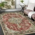thumbnail image 1 of HR Bohemian Area Rug - Non-Slip Rubber Backing, Traditional Pattern, Flat Texture, Polyester, Multi-Color - Enhance Your Space with Vibrant Elegance, 1 of 7