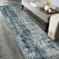 thumbnail image 1 of HR Bohemian Chic Vintage Distressed 2 x 7 Area Rug Floorcover Leno Weave Abrash Design Novelty Rug Blue and Multi Color, 1 of 8