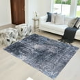 thumbnail image 1 of HR HANDCRAFT RUGS HR Bohemian Chic Vintage Distressed Area Rug Floorcover Leno Weave Abrash Design Novelty Multi Color Blue - 8' x 10', 1 of 10