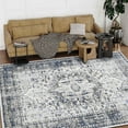thumbnail image 1 of HR Bohemian Rugs Boho abrash Rugs Traditional Theme Gray Navy Blue Bone and Multi Color Luxury Livingroom Carpet Thick Pile and Ultra Soft Non-Shedding Rug, 1 of 7