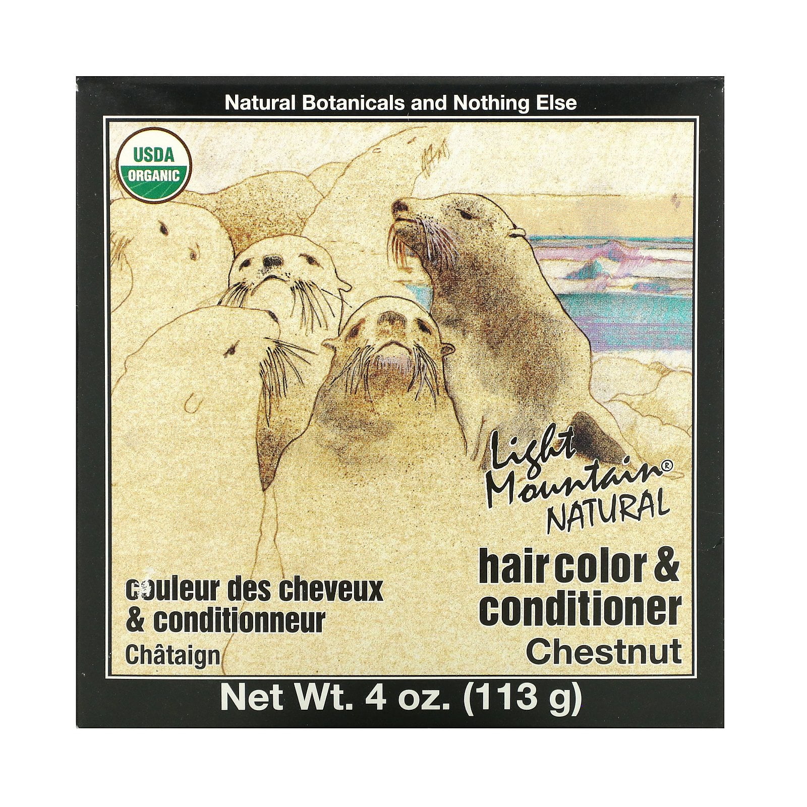 Light Mountain Natural Hair Color and Conditioner Chestnut 4 fl oz