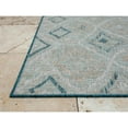 thumbnail image 1 of HR Diamond & Moroccan Pattern Outdoor Rug Waterproof, Mold/Stain/Fade-Resistant  Blue/Sand Color, 1 of 5