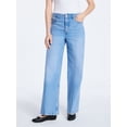 thumbnail image 1 of Free Assembly Women's High Rise Relaxed Wide Leg Jeans with Front Crease, Sizes 0-20, 1 of 5