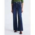 thumbnail image 1 of Free Assembly Women's High Rise Full Length Wide Leg Jeans, 30" Inseam, Sizes 0-26W, 1 of 5