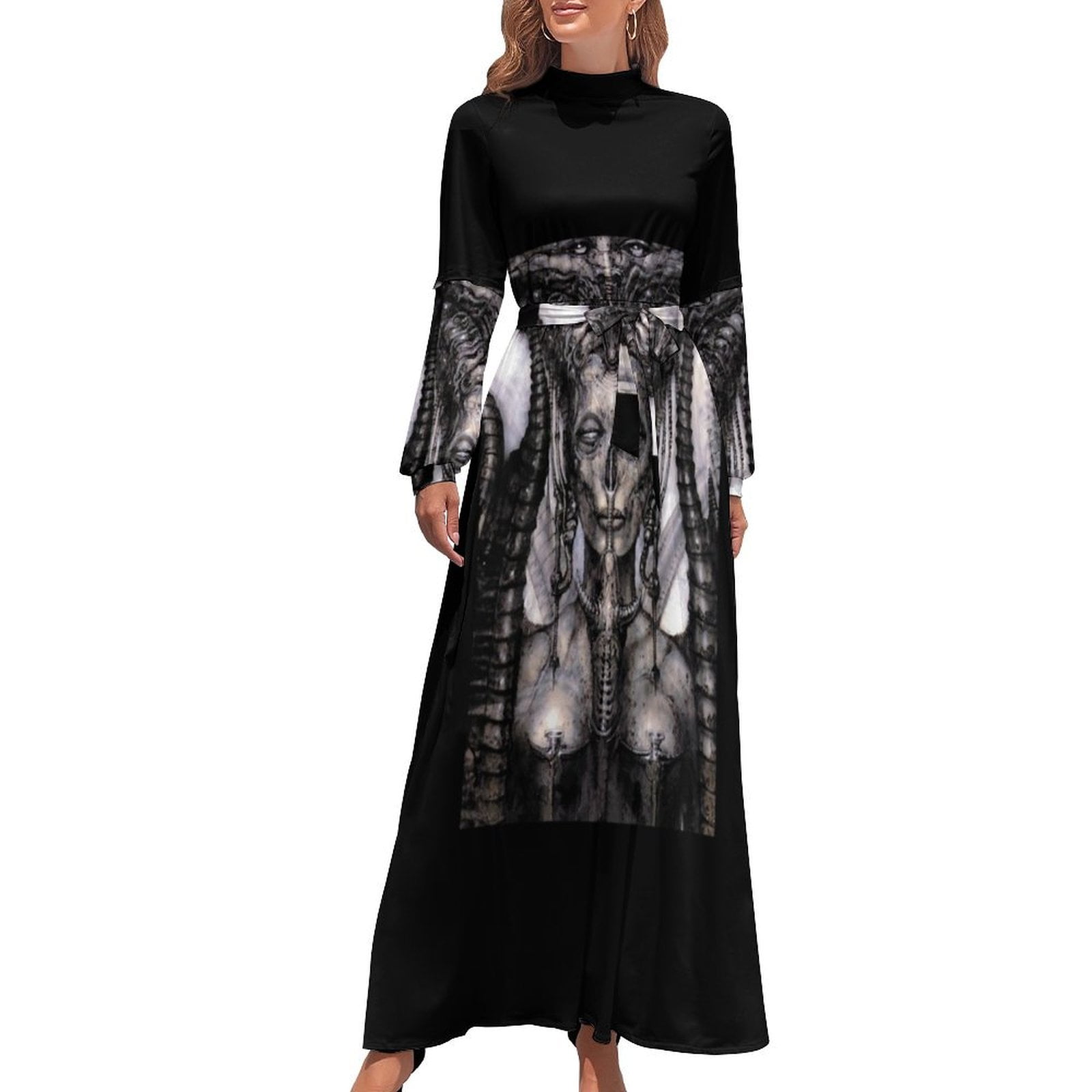 HR Giger Lilith Steampunk Long Dress dresses for womens 2024 prom