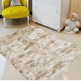 thumbnail image 1 of HR HANDCRAFT RUGS, Fur Faux Rug for Living Room Kids Room Nursery Room Mat, Shaggy Carpet for Indoor Floor Modern Home Decor, Non-Slip Backing Area Rug, Beige 7 x 10, 1 of 8