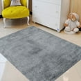 thumbnail image 1 of HR HANDCRAFT RUGS, Fur Faux Rug for Living Room Kids Room Nursery Room Mat, Shaggy Carpet for Indoor Floor Modern Home Decor, Non-Slip Backing Area Rug, Gray 7 x 10, 1 of 7