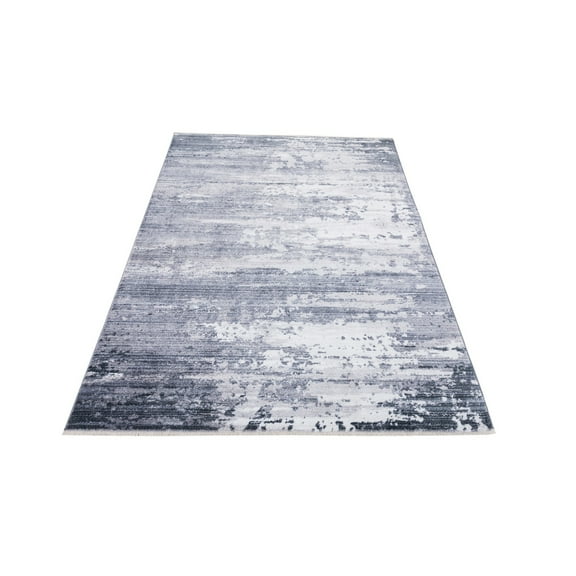 HR HANDCRAFT RUGS HR Bohemian Chic Boho Living Room Rug Floorcover Leno Weave Abrash Design Novelty Rugs Black - 5' x 7'