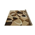 thumbnail image 1 of HR HANDCRAFT RUGS HR Circle Pattern Rugs Geometric Contemporary Modern red Carpet Comfy shed Free Stain Resistant Latte - 5'2" x 7'1", 1 of 5