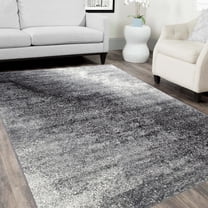 HR HANDCRAFT RUGS HR Contemporary Distressed Area Rug with Abstract Pattern - Elegance in Faded Hues for Trendy Home Decor Ash - 7' 8" x 10'