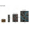 thumbnail image 1 of HR HANDCRAFT RUGS HR Geometric Stripes Area Rug Oval Pattern Modern Carpet Comfy shed Free Stain Resistant Turquoise - 7'5" x 10'5", 1 of 5
