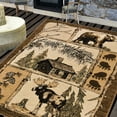 thumbnail image 1 of HR HANDCRAFT RUGS HR Marble Rugs Multi Color Abstract Livingroom & Dining Room Chick Area Rug Non-Shedding Multi - 5 by 7 feet, 1 of 5