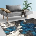 thumbnail image 1 of HR HANDCRAFT RUGS HR Marble Rugs Multi Color Abstract Livingroom & Dining Room Chick Area Rug Non-Shedding Turquoise - 8' x 10', 1 of 6