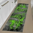thumbnail image 1 of HR HANDCRAFT RUGS HR Modern Contemporary Abstract Area Rug Electric Green - 2' X 7' Runner, 1 of 5