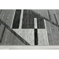 thumbnail image 1 of HR HANDCRAFT RUGS HR Monochromatic/Linear Design Contemporary Hand Carved Area Rug Gray - 7'5" x 10', 1 of 5