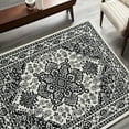 thumbnail image 1 of HR HANDCRAFT RUGS HR Traditional Rug for Living Room Antiqued Oriental Black and White Area Rug Boho Decor Rugs for Bedroom Salt and Pepper - 7' 5" x, 1 of 5