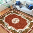thumbnail image 1 of HR HANDCRAFT RUGS, Livingroom Rugs Bohemian Rugs, Shed Free Stain Resistant Easy Clean, Rust and Multi, 5' x 7', 1 of 8