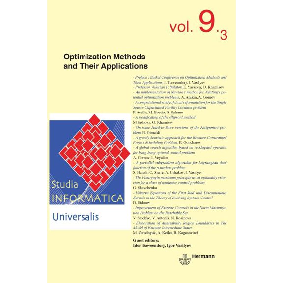 HR.Hors Collec. Studia Informatica Universalis n9.3: Optimization methods and their applications, (Paperback)