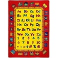 thumbnail image 1 of HR-Kids Rugs Letters/Numbers/Math Symbols-Boys/Girls411 X 611 Educational Play mat for School/Daycare/Nursery Non-Slip Carpet-Teachers ToolRed/Yellow, 1 of 5