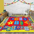 thumbnail image 1 of HR-Kids Rugs for Playroom Bedroom 3x5 Boys Girls Childrens Room Dcor Fun ABC Alphabet Shapes Interactive Gift for Kids Boys Girls Educational Learning Mat Rug Carpet for Nursery School Playroom, 1 of 7